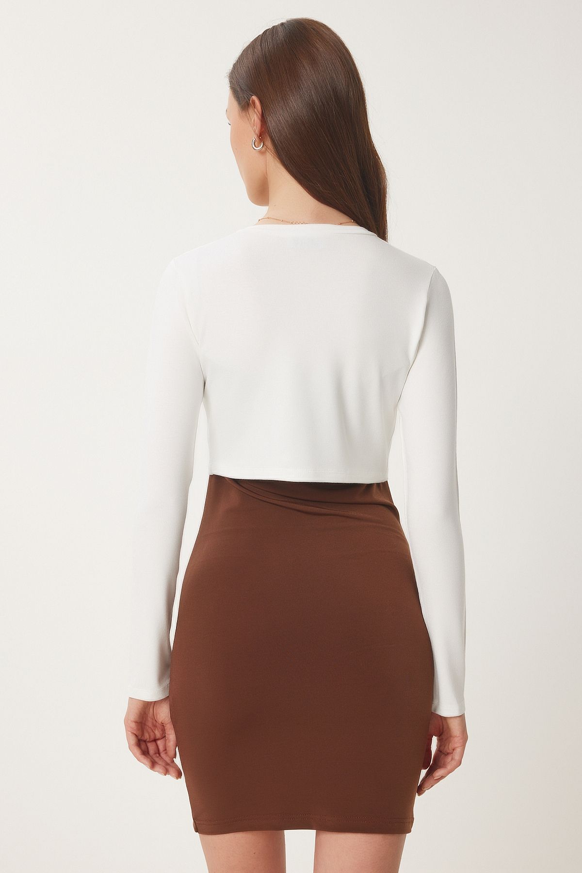 Kemik Çilek Örme Crop Bolero Hırka UB00384