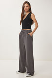 Füme Bol Paça Rahat Örme Pantolon RV00204
