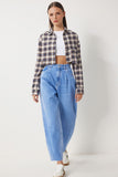 Mavi Yüksek Bel Baggy Jean Pantolon UT00021