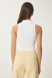 Ekru Fermuarlı Fitilli Crop Bluz KH00100