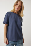 Füme Bol Basic Pamuklu T-Shirt BP00151