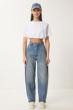 Mavi Yıkamalı Baggy Jean OK00064