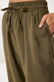 Haki Geniş Paça Yazlık Modal Pantolon BV00157