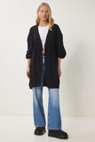 Siyah Balon Kollu Oversize Triko Hırka DD01033