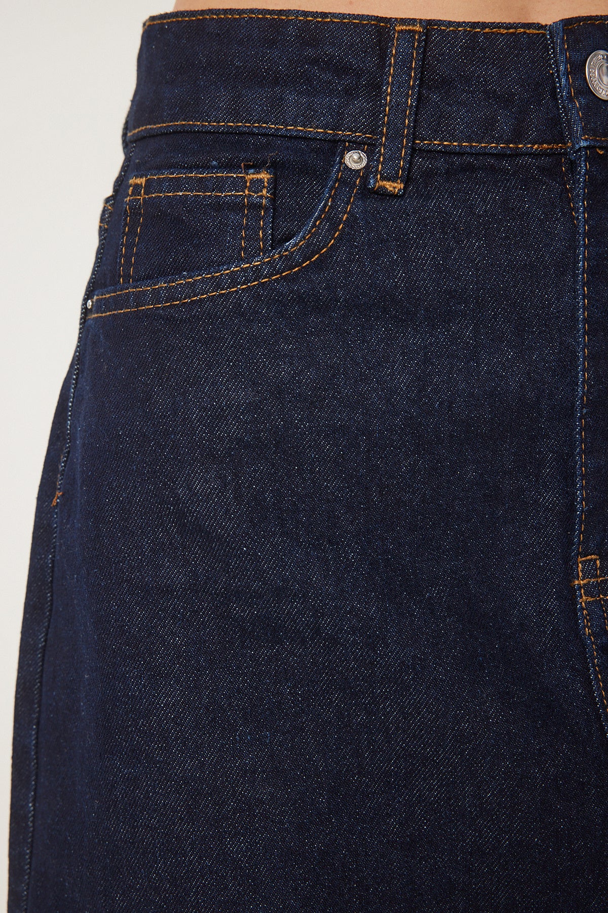 Koyu Mavi Mini Denim Etek OK00065