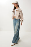 Krem Mevsimlik Bomber Mont MX00243