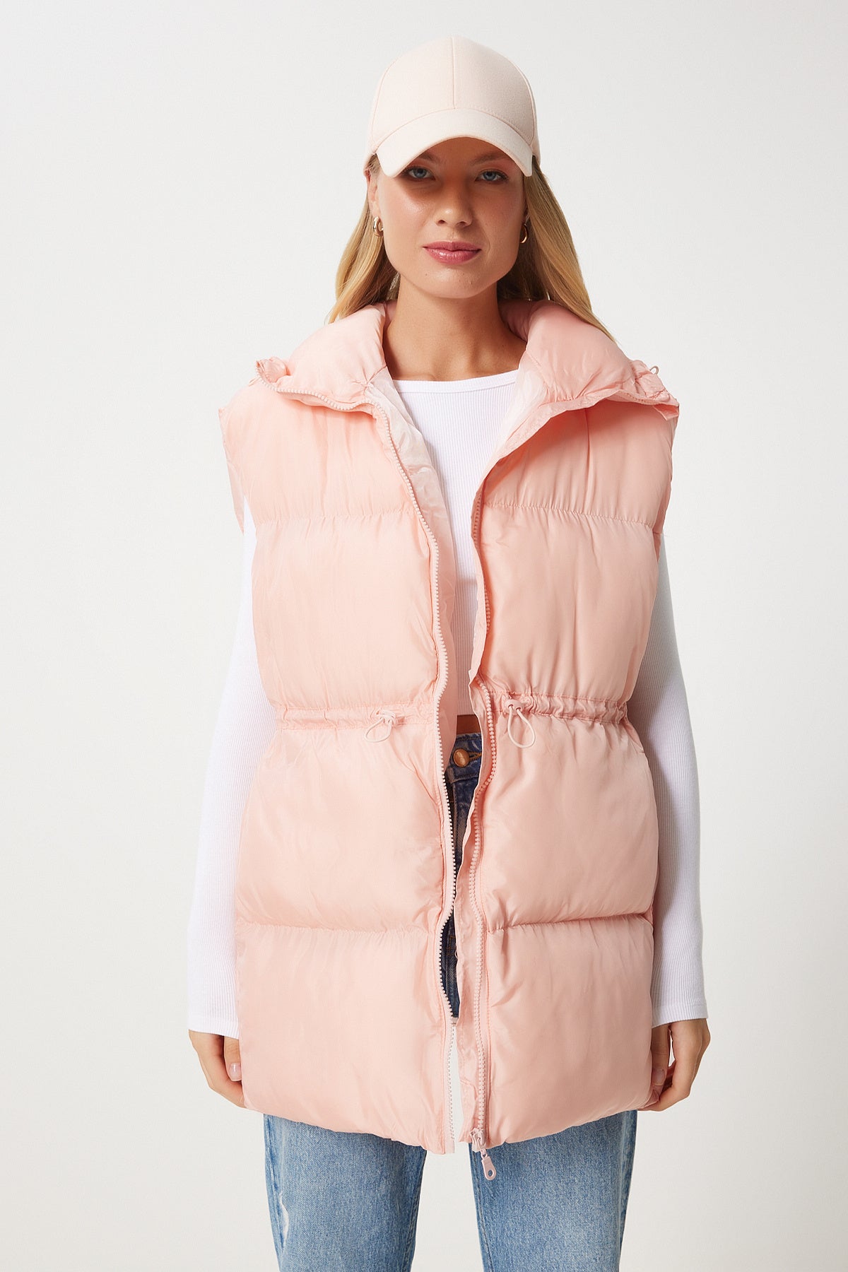 Pembe Beli Büzgülü Şişme Yelek  FN03360