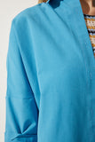 Mavi Oversize Uzun Basic Gömlek DD00842