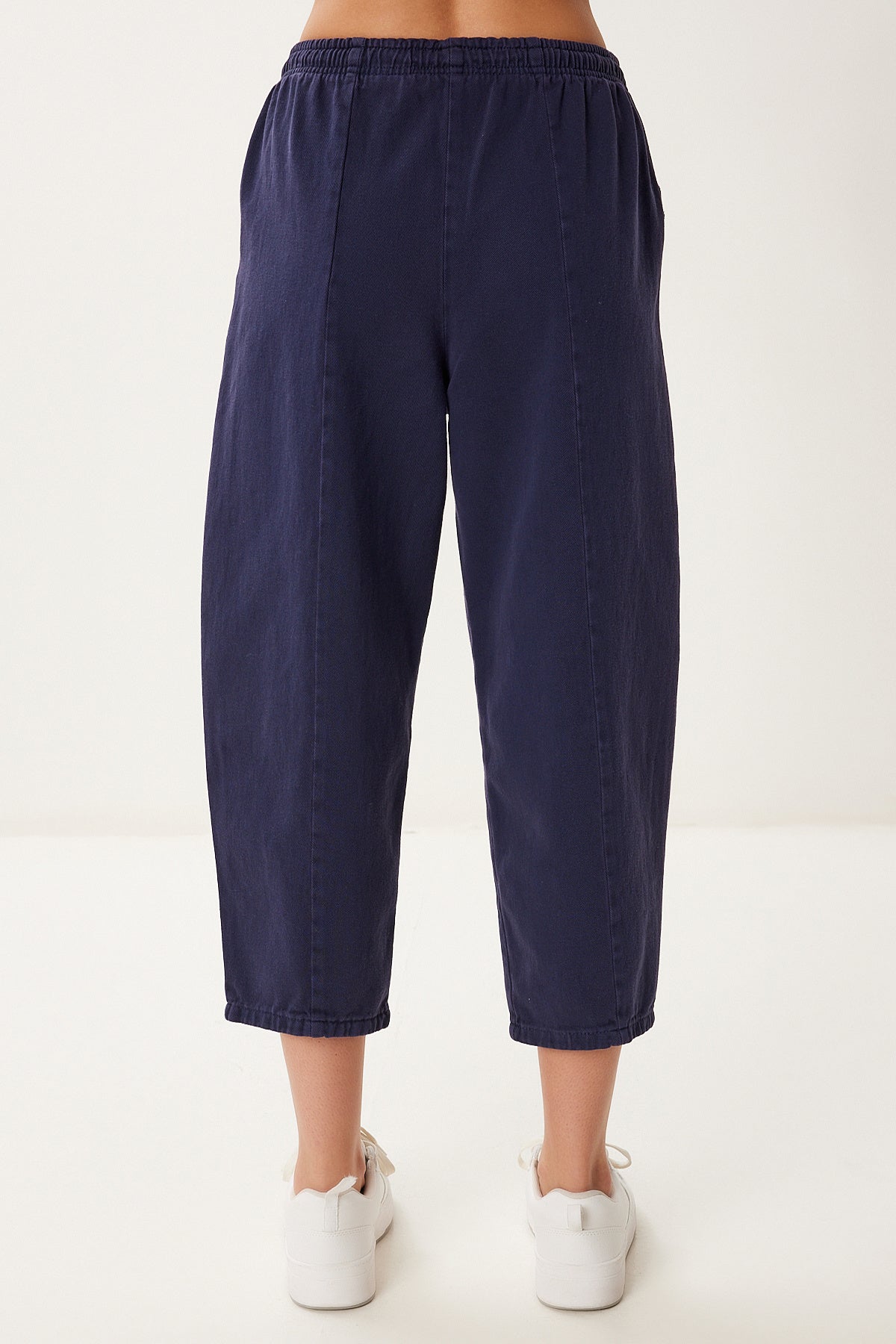 Lacivert Capri Rahat Gabardin Pantolon GP00019