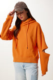 Oranj Cut Out Detaylı Örme Sweatshirt RC00165