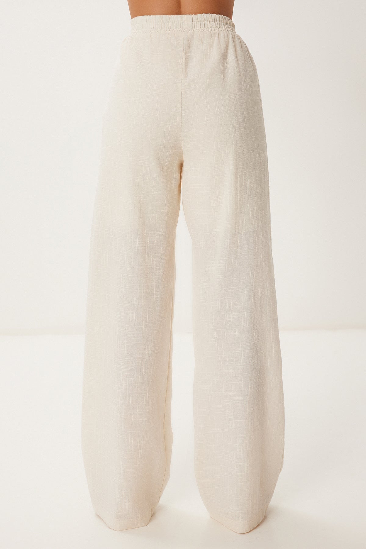 Krem Keten Bluz Pantolon Takım BV00160