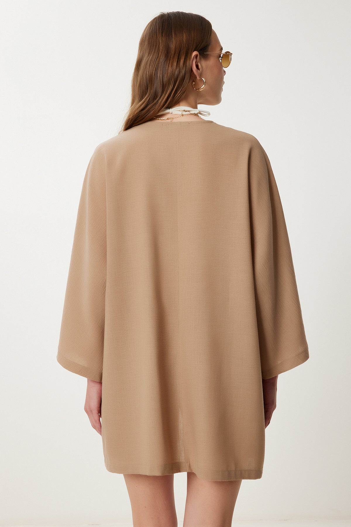 Vizon Keten Kimono Şort Takım WF00105