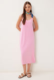 Pembe Askılı Basic Esnek Modal Elbise BV00150