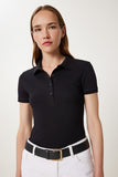 Siyah Polo Yaka Örme T-Shirt FK00039