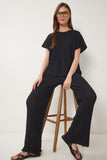 Siyah Triko Bluz Pantolon Takım DP00240
