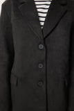 Siyah Premium Süet Blazer Ceket FN03443