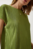 Fıstık Yeşili Piliseli Rahat Bluz Pantolon Takım MC00283