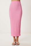 Pembe Dokulu Yazlık Bluz Etek Takım FW00010