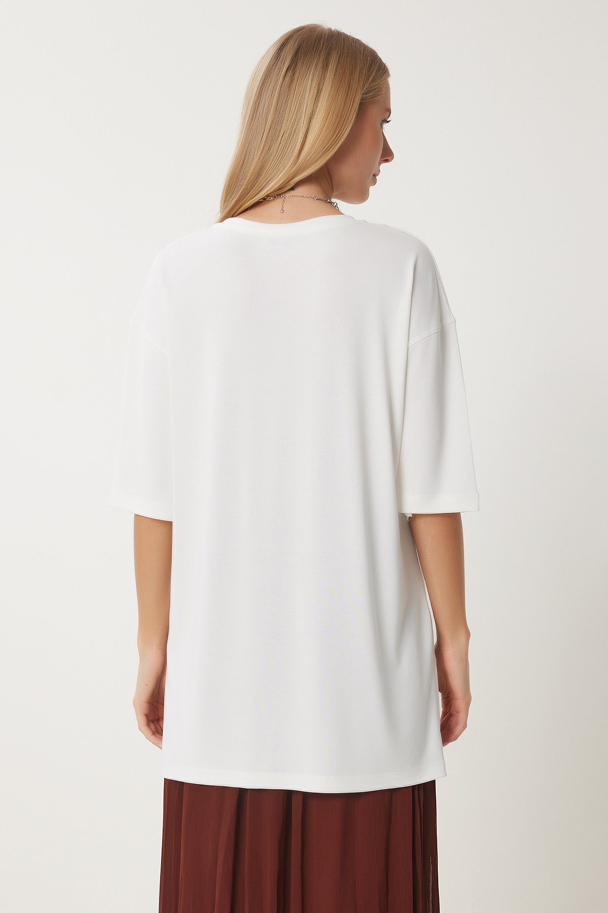 Kemik Oversize Basic Modal T-shirt UB00323