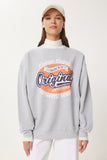 Gri Baskılı Şardonlu Sweatshirt DZ00003