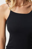 Siyah İp Askılı Örme Body Bluz LD00018