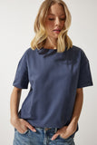 Füme Bol Basic Pamuklu T-Shirt BP00151