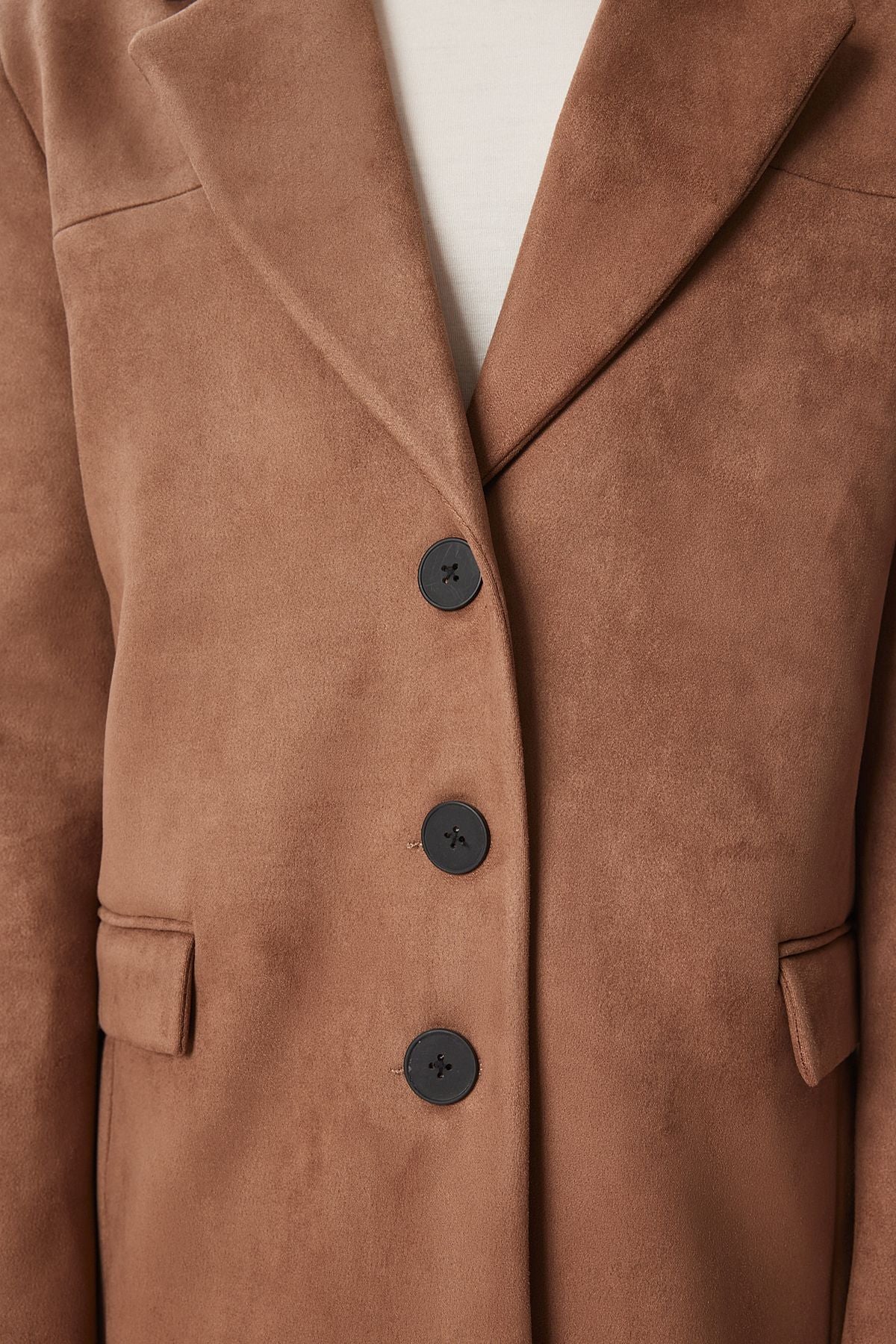 Vizon Premium Süet Blazer Ceket FN03443