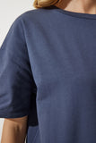 Füme Bol Basic Pamuklu T-Shirt BP00151