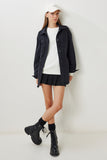 Siyah Cepli Oversize Denim Ceket VC00010