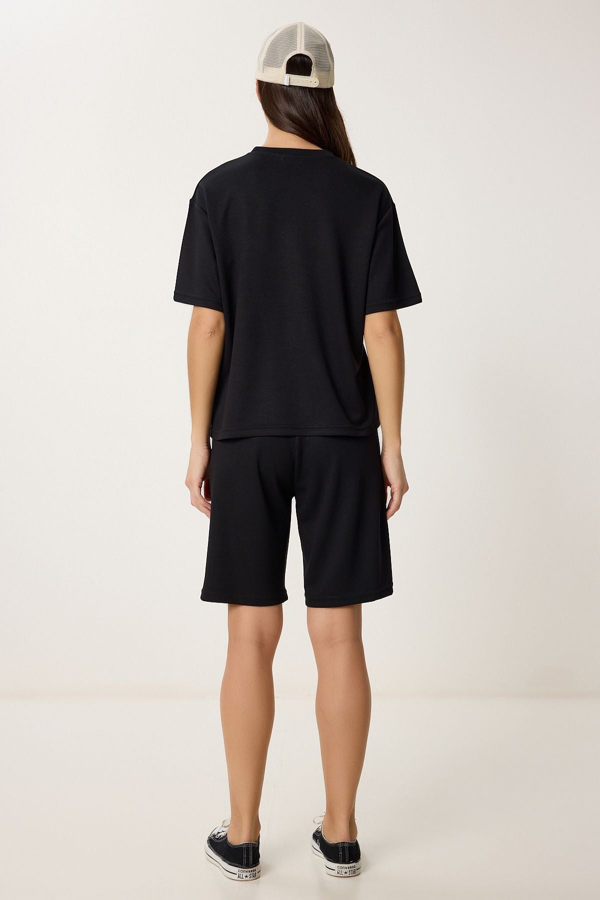 Siyah Bermuda Şort T-Shirt Takım BY00059