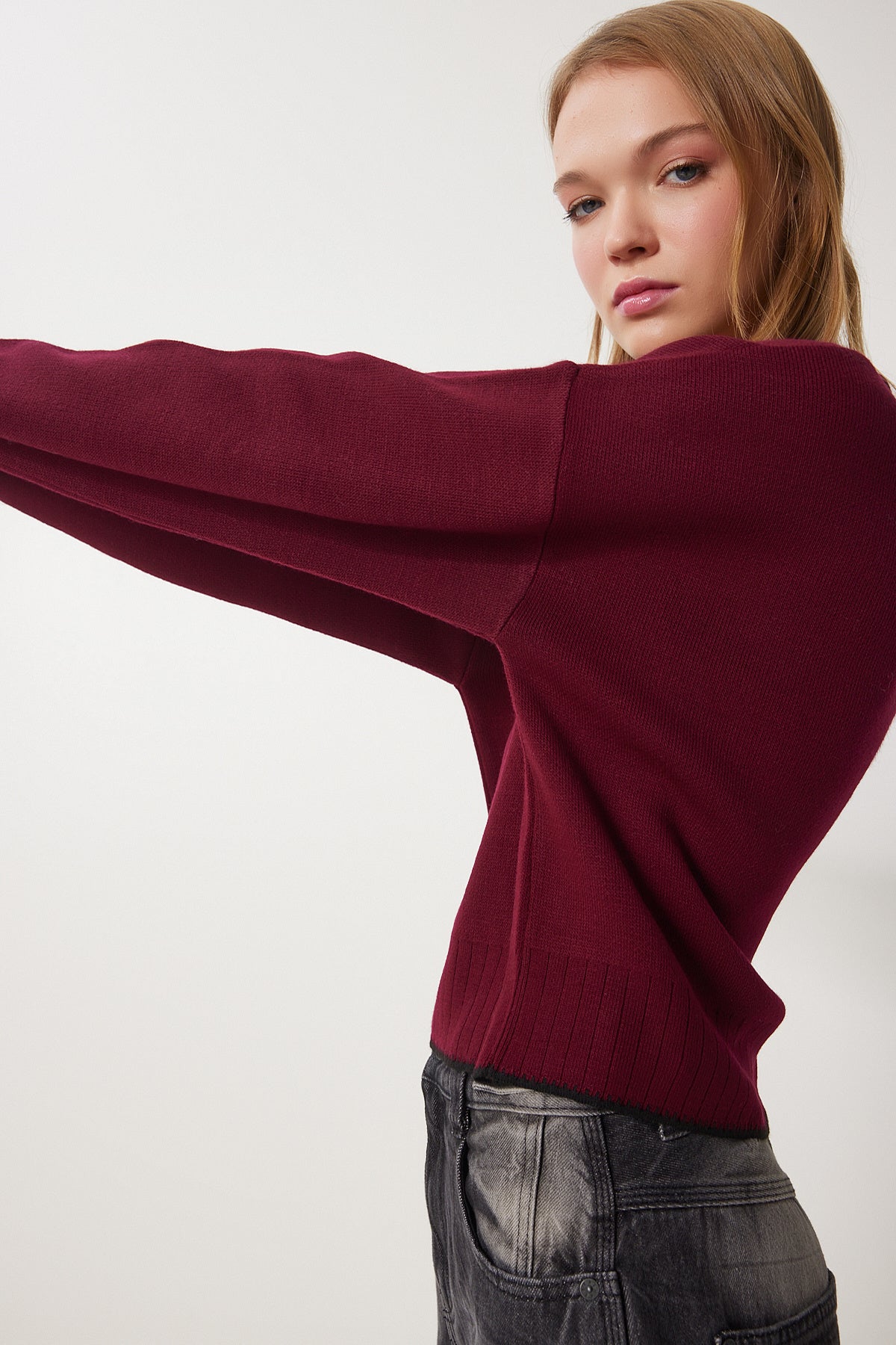 Bordo Basic Triko Kazak PF00010