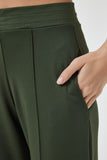 Haki Yüksek Bel Esnek Eşofman Pantolon  BF00030