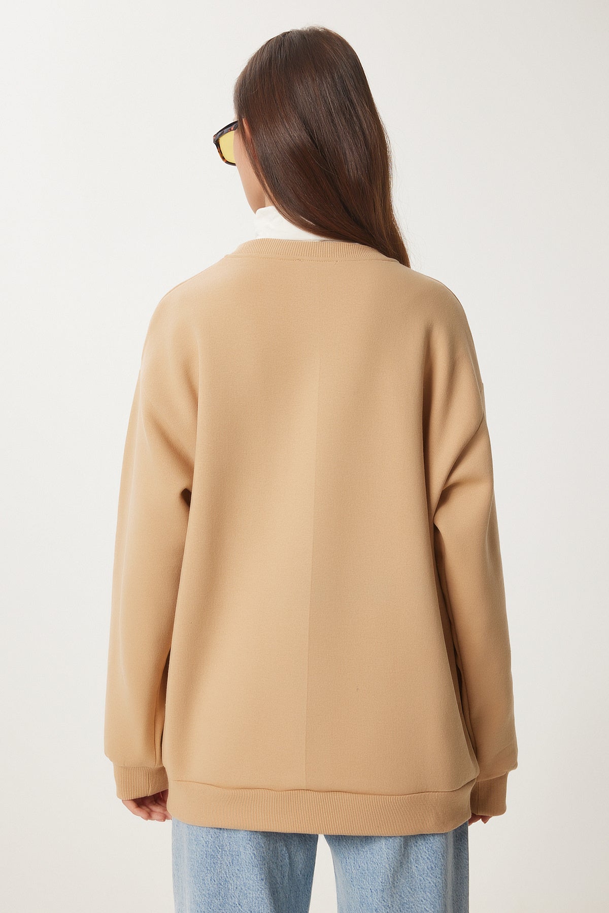 Bisküvi Şardonlu Basic Sweatshirt OW00001