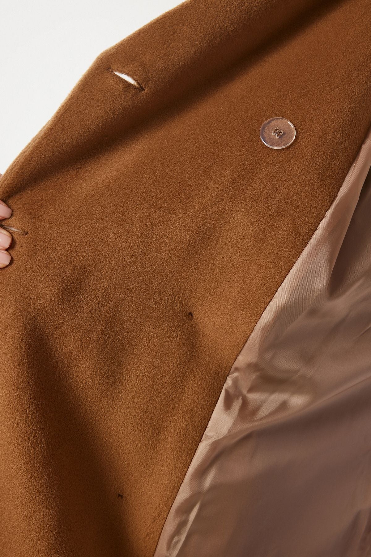 Camel Premium Oversize Kaşe Kaban FN03441