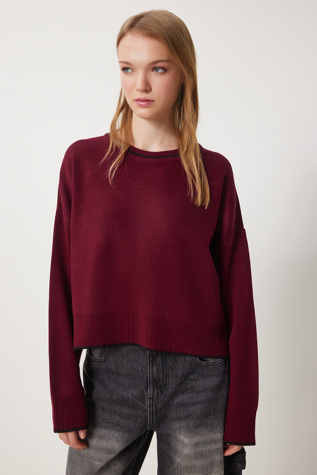 Bordo Basic Triko Kazak PF00010