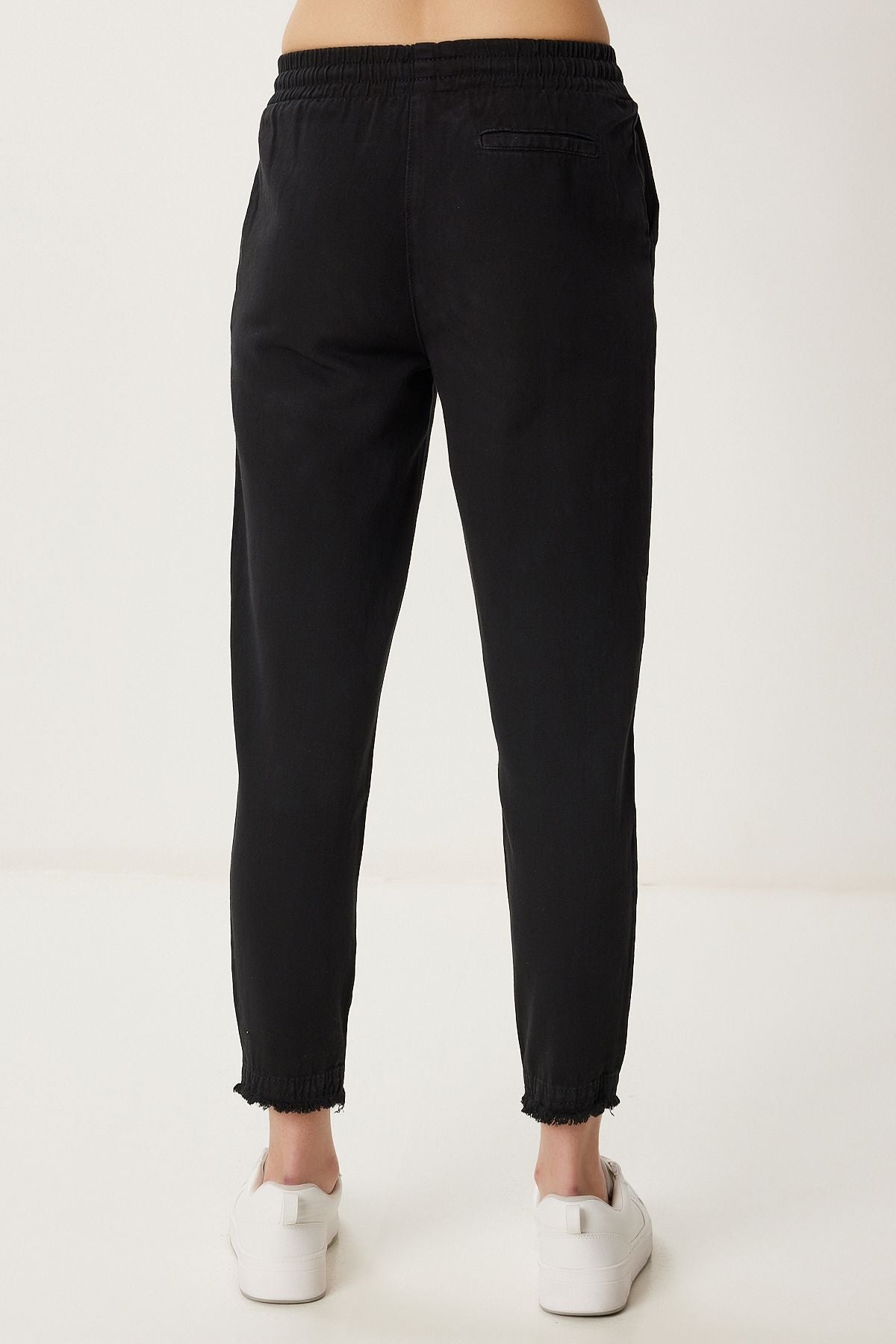 Siyah Cepli Gabardin Pantolon WF00113