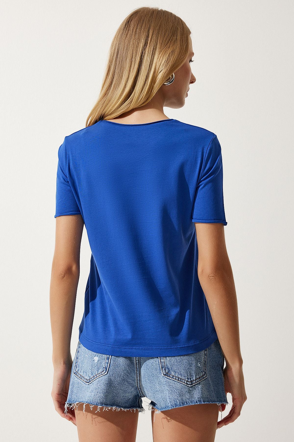 Mavi Bisiklet Yaka Basic Örme T-Shirt UB00229