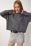 Antrasit Basic Triko Kazak PF00010