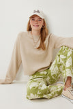 Bej Basic Crop Triko Kazak Kİ00149