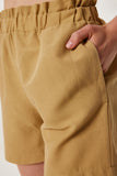 Camel Keten Kimono Şort Takım WF00105