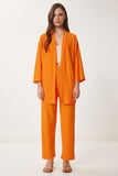 Oranj Kimono Pantolon Örme Takımı BY00050