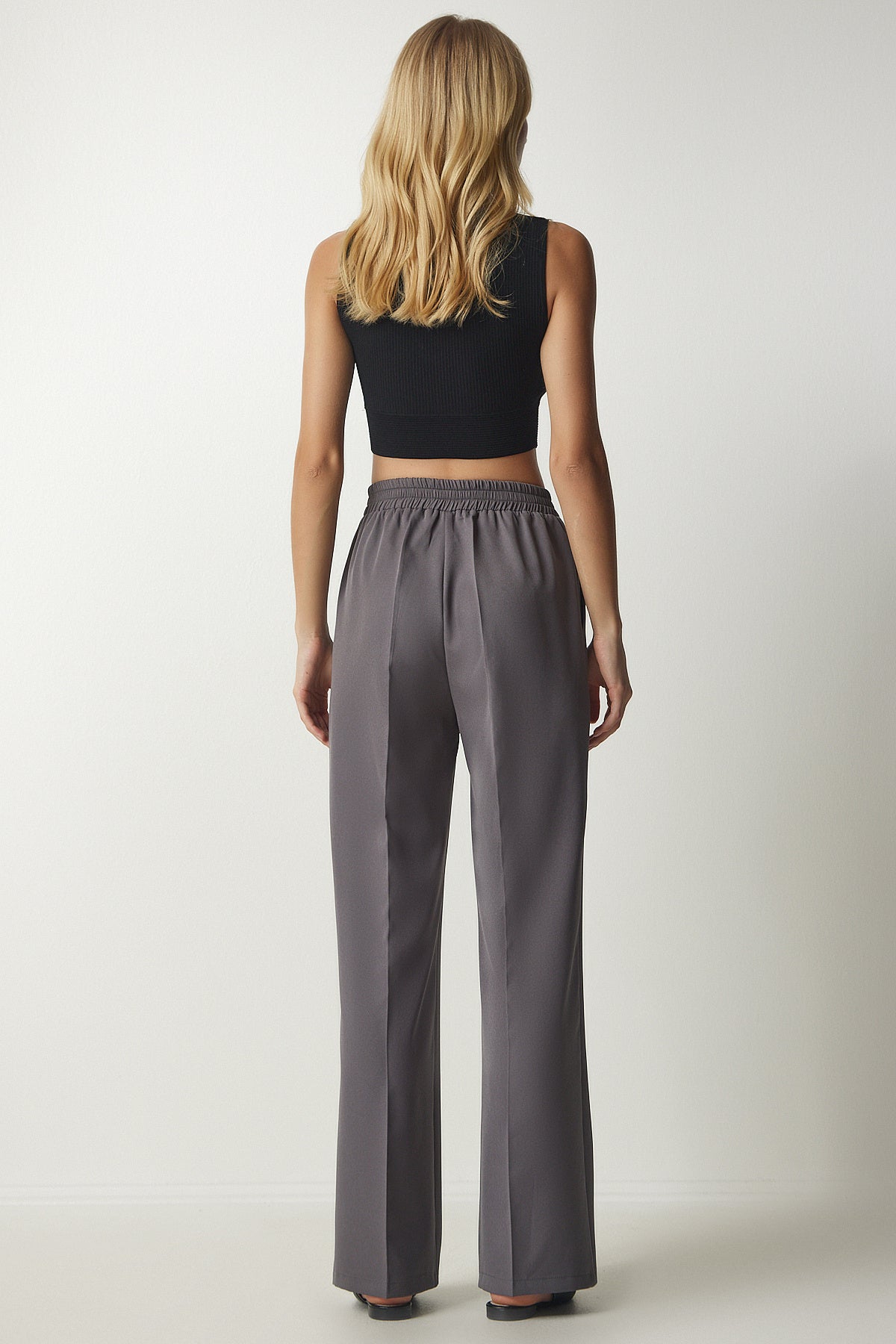 Gri Pilili Eşofman Pantolon DW00003