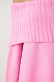 Pembe Madonna Yaka Triko Kazak MT00156