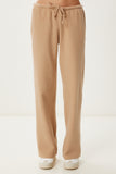 Camel Yumoş Bol Örme Pantolon UB00437