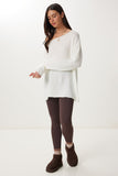 Ekru Basic Oversize Triko Kazak CR00525