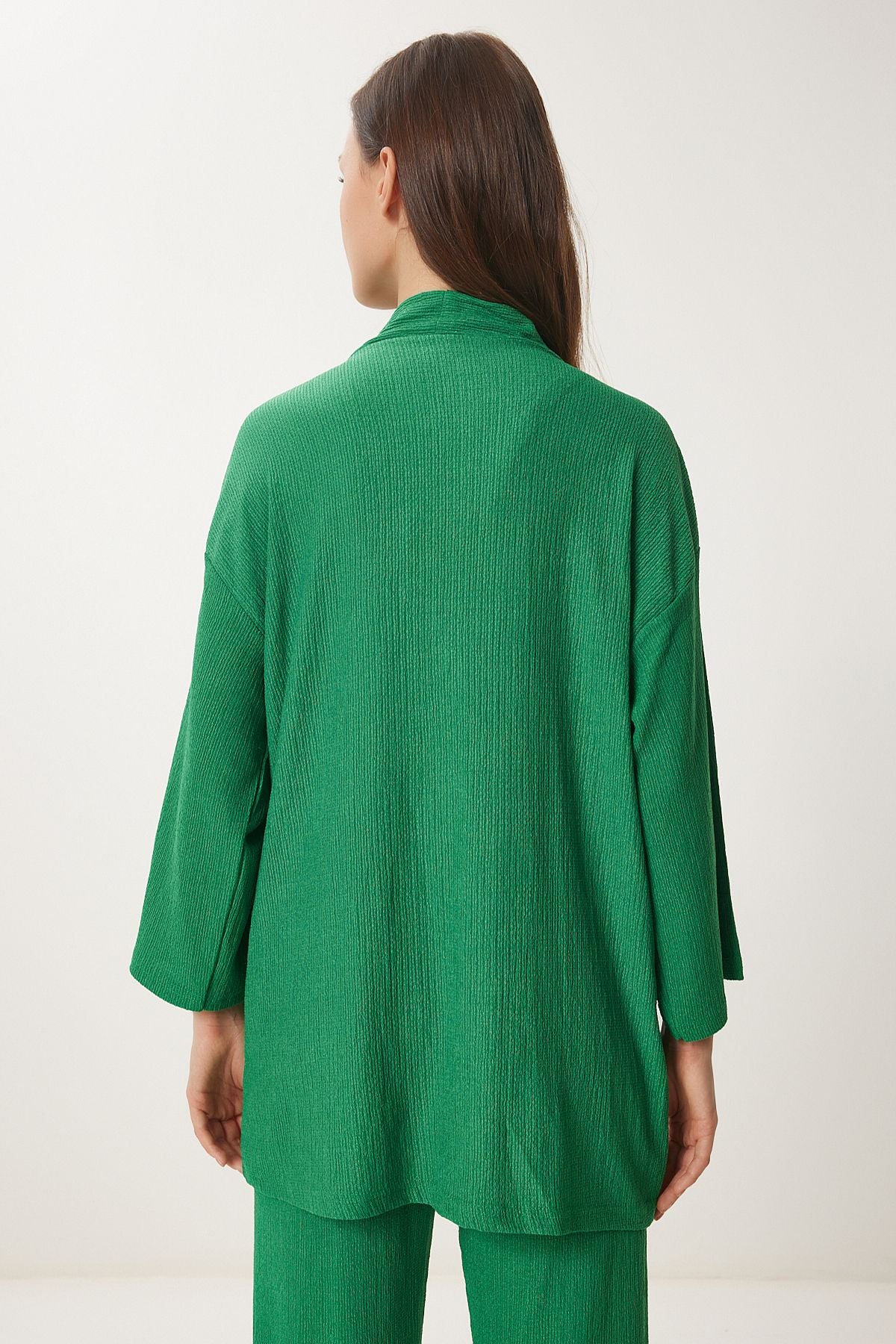 Yeşil Kimono Pantolon Örme Takımı BY00050