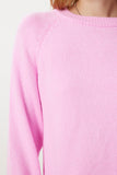 Şeker Pembe Basic Crop Triko Kazak Kİ00149