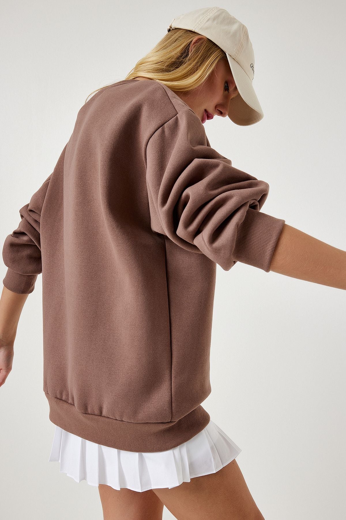 Vizon Şardonlu Basic Sweatshirt OW00001