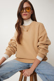 Bisküvi Şardonlu Basic Sweatshirt OW00001