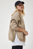 Vizon Fermuar Detaylı Şardonlu Örme Sweatshirt UB00148